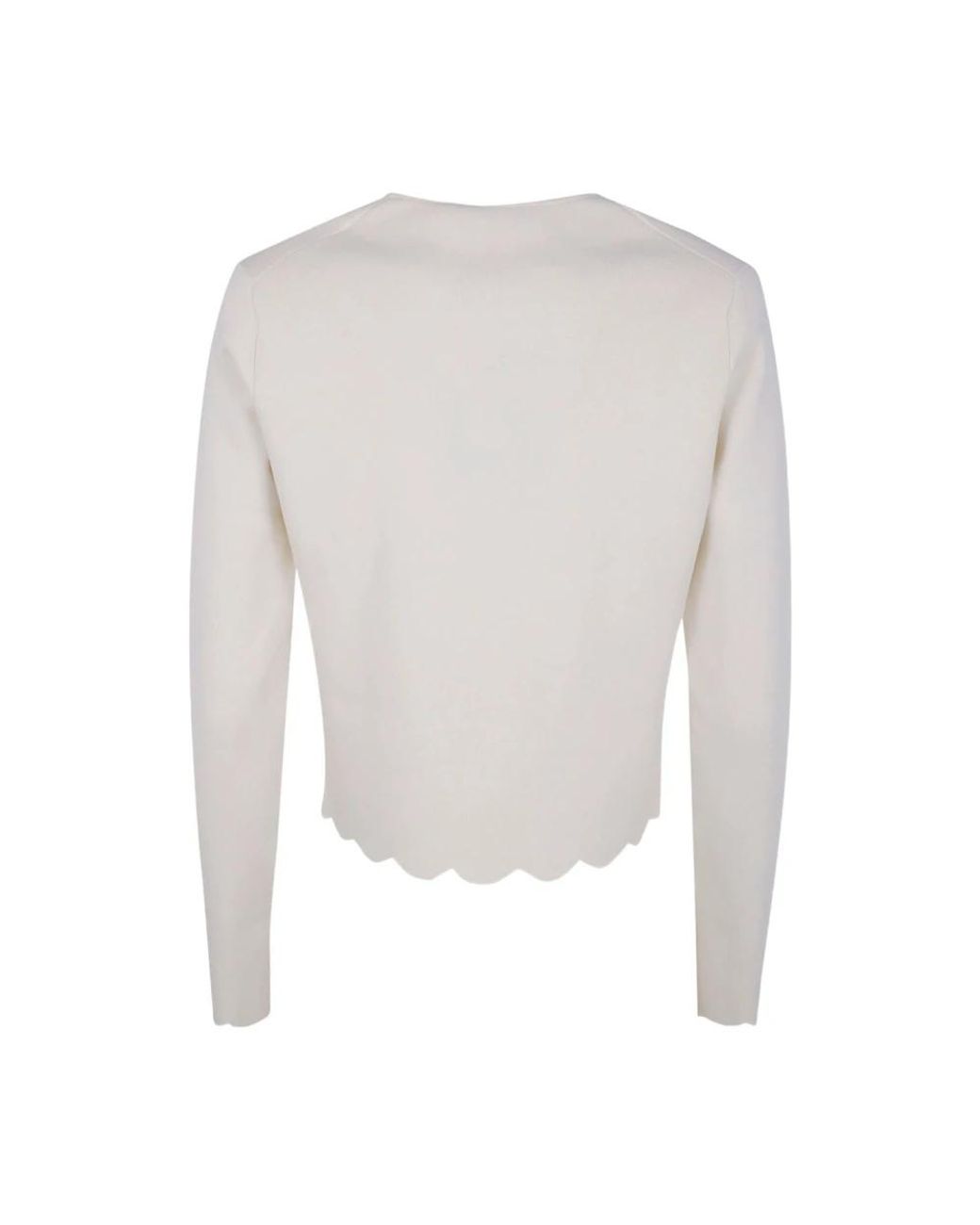 Twinset Truien & Vesten ,Wit ,Nylon Gebreid Vest in het White