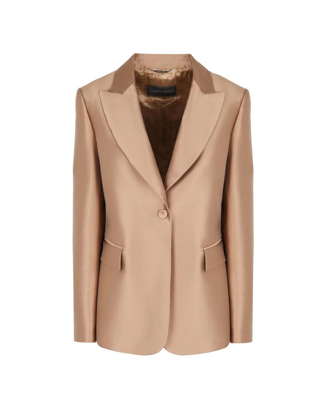 Alberta Ferretti Natural Blazers