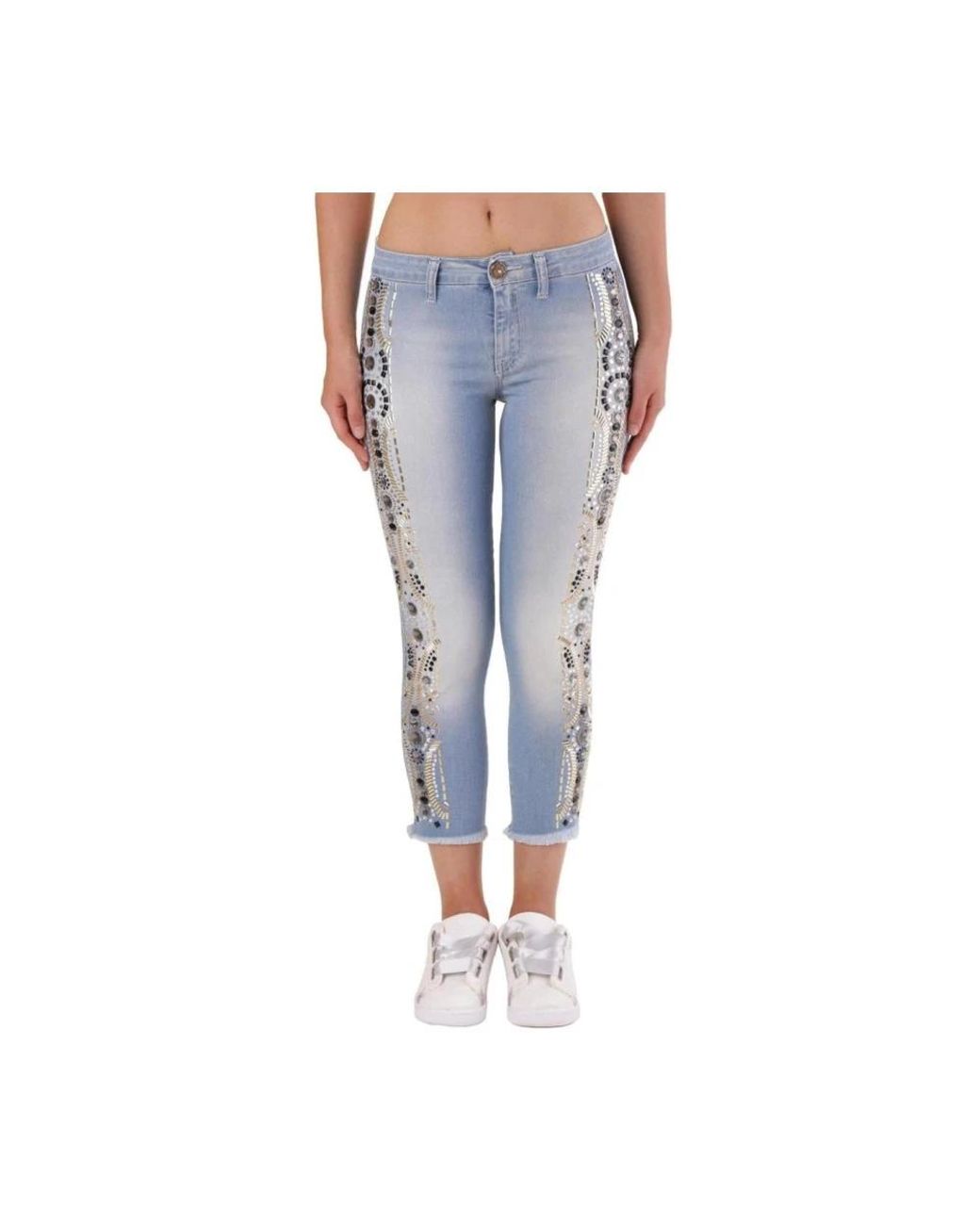 Met Blue Cropped Jeans
