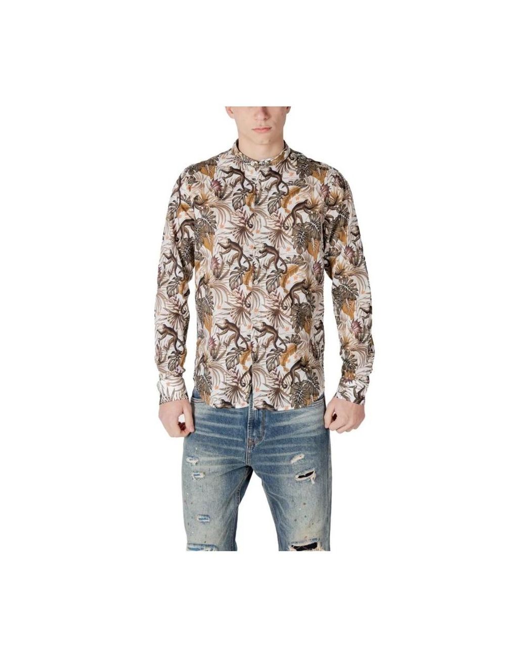 Gianni Lupo Blue Casual Shirts for men