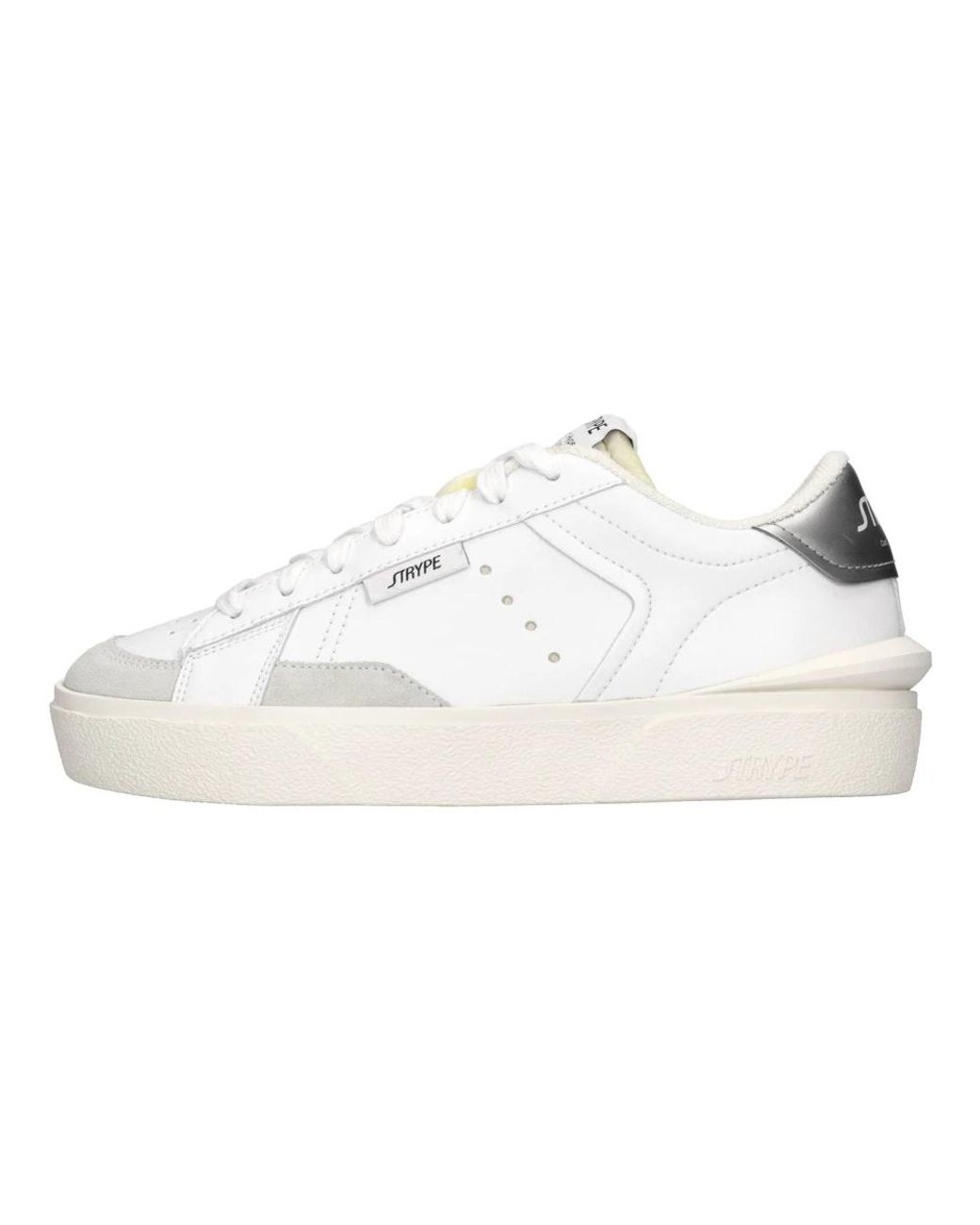 Strype Schoenen ,Wit ,Leer Sneakers Wit in het White