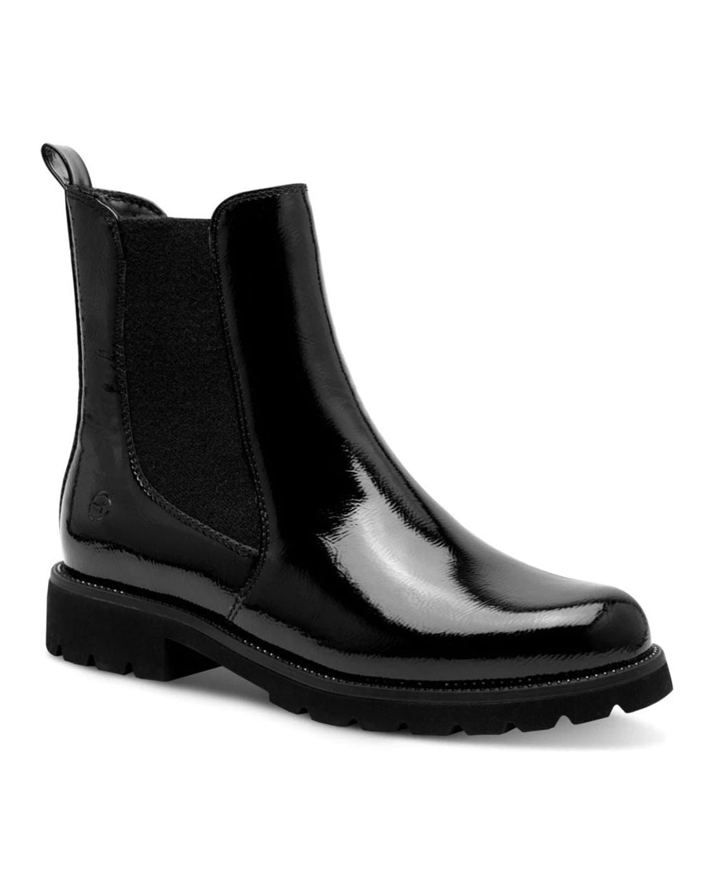 Tamaris Black Chelsea Boots