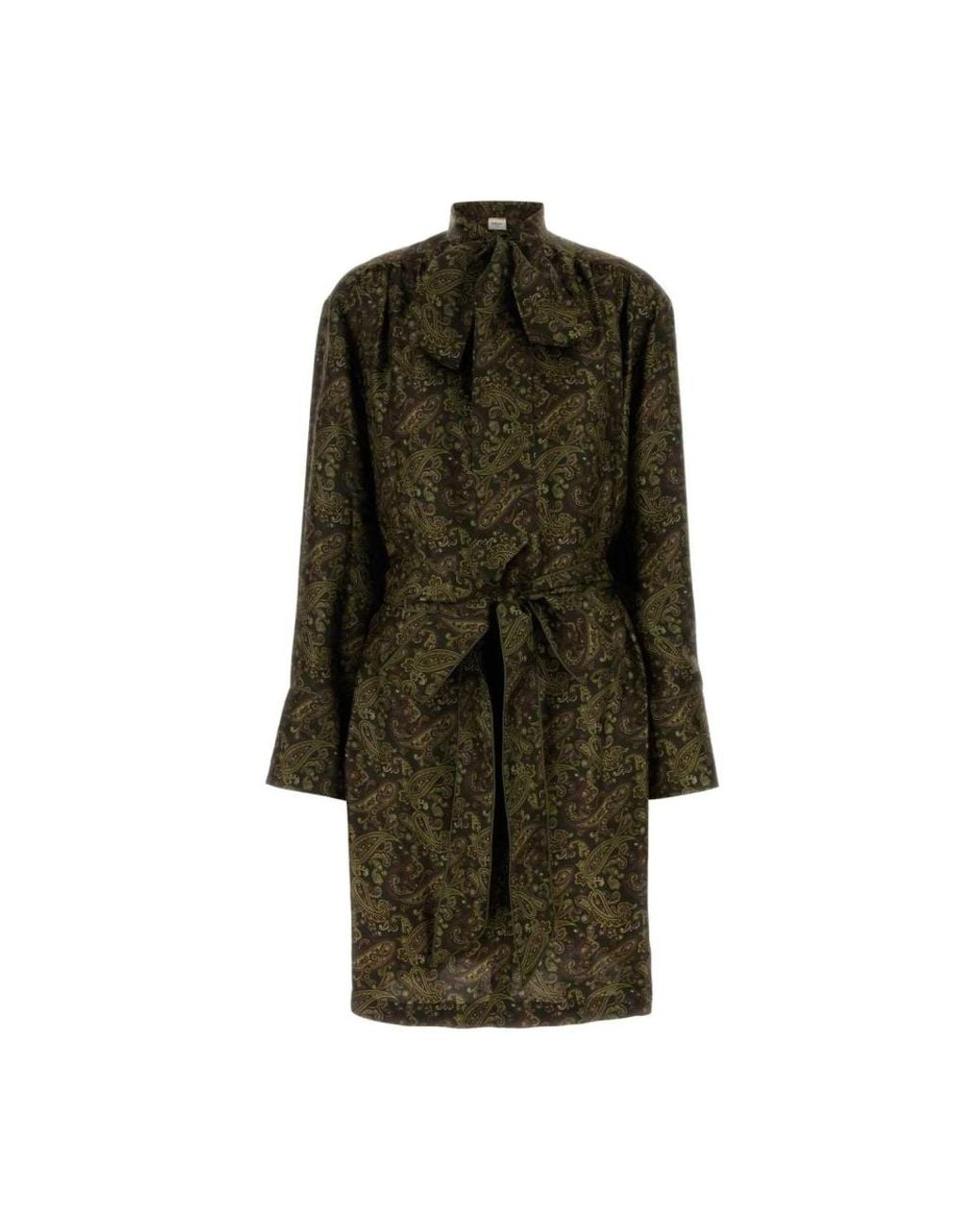 Saint Laurent Green Short Dresses