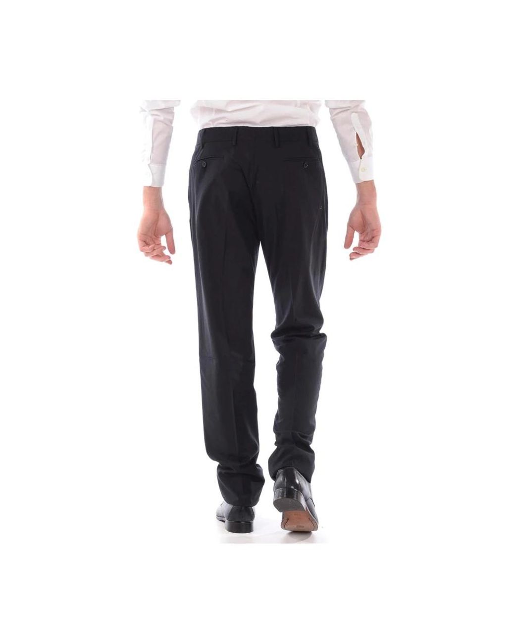 Daniele Alessandrini Black Suit Trousers for men