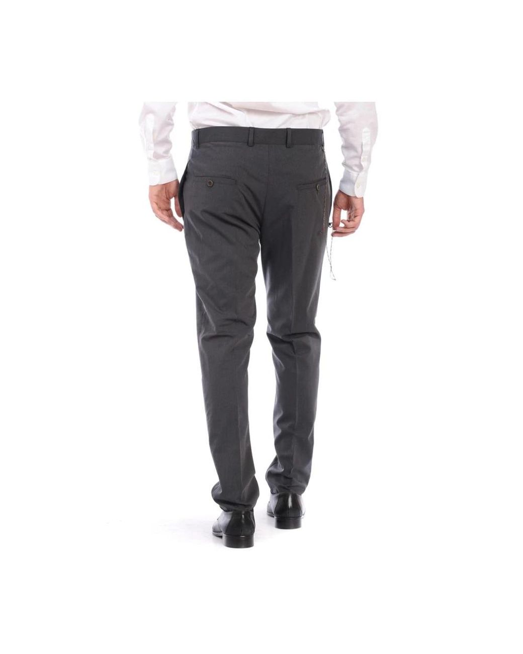 Daniele Alessandrini Gray Suit Trousers for men