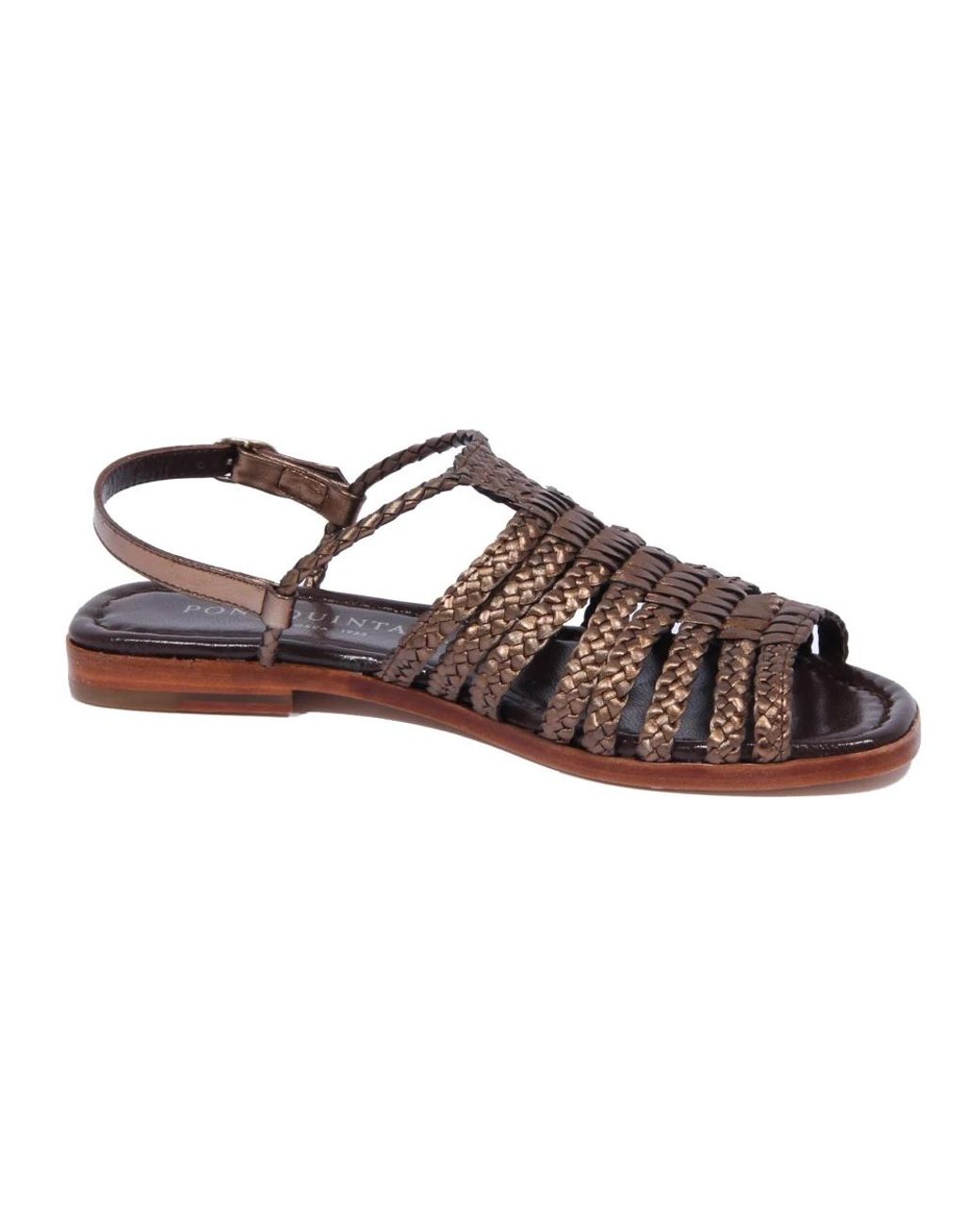 Pons Quintana Brown Flat Sandals