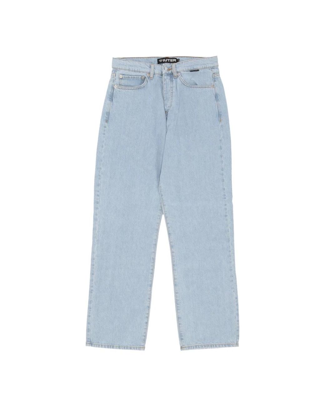 Iuter Straight Jeans in het Blue voor heren