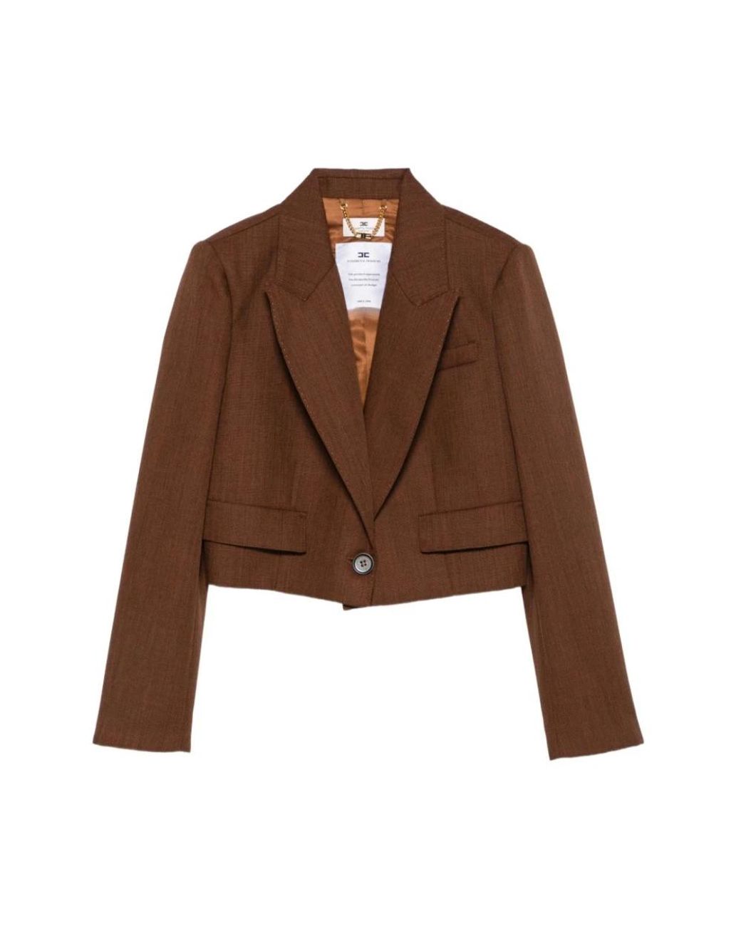 Elisabetta Franchi Brown Blazers