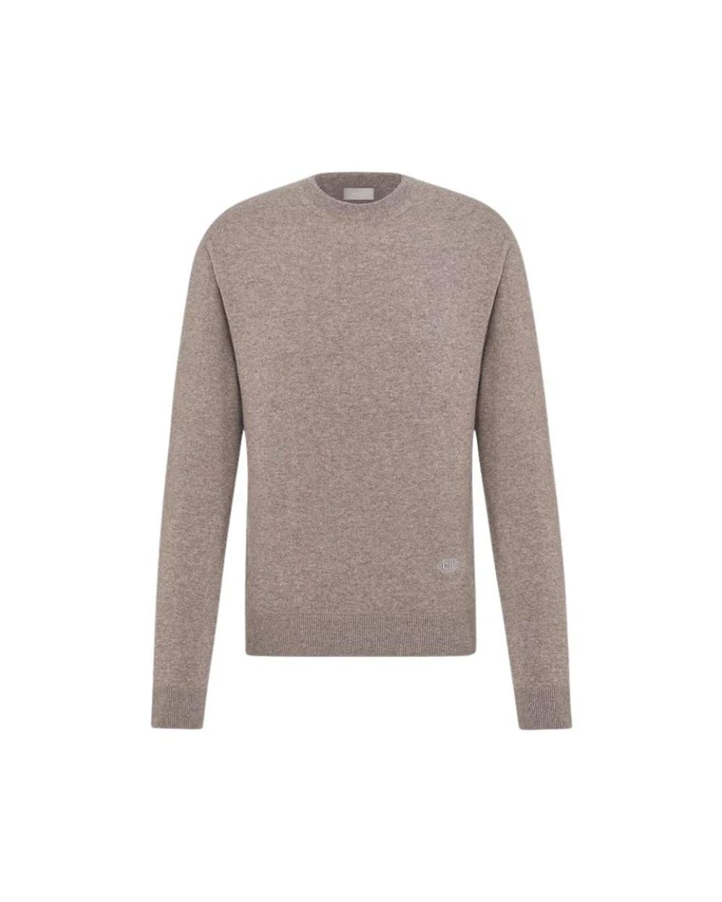 Dior Gray Round-Neck Knitwear for men