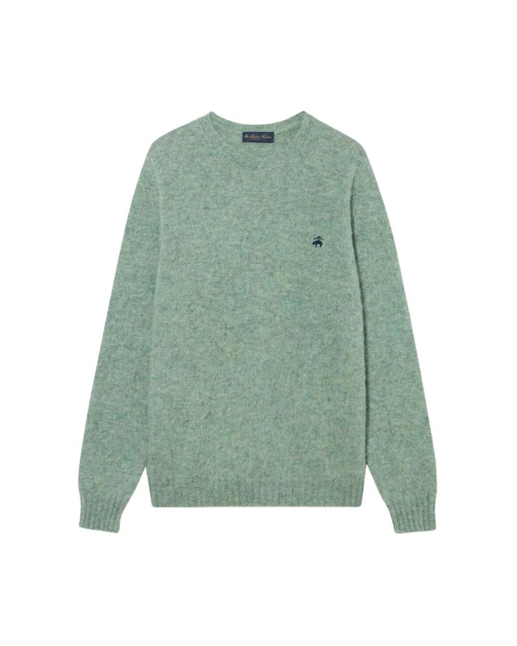 Brooks Brothers Green Round-Neck Knitwear for men