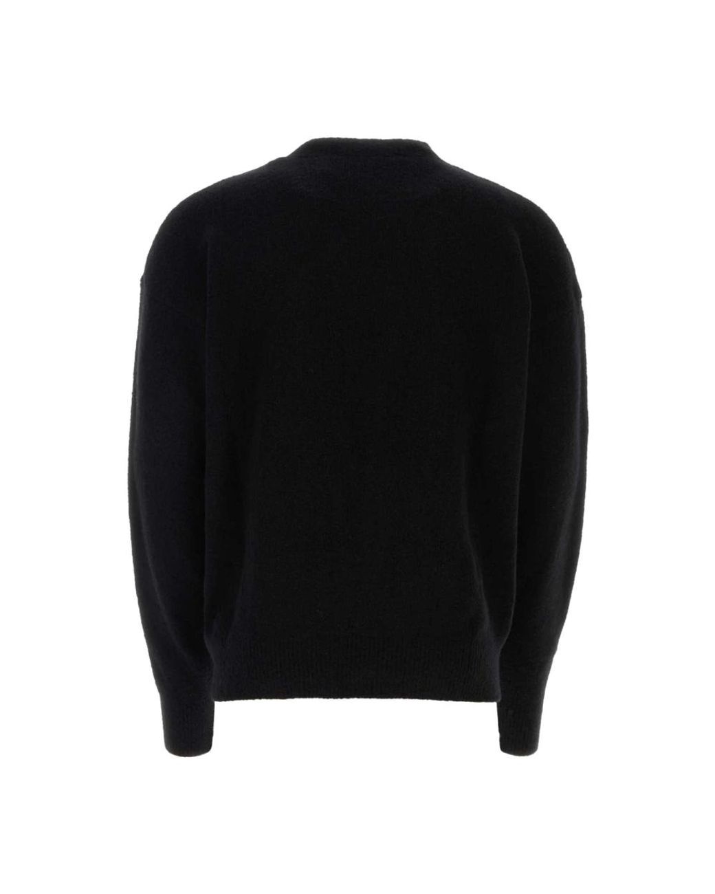 Palm Angels Black Round-Neck Knitwear for men
