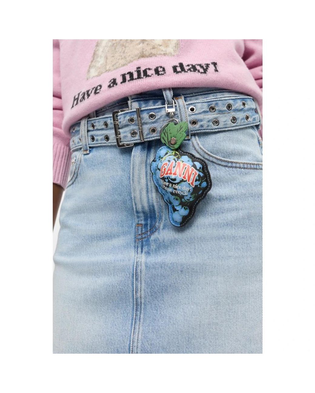 Ganni Blue Keychains