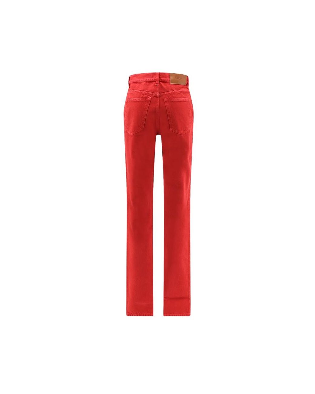 Chloé Red Bootcut Jeans