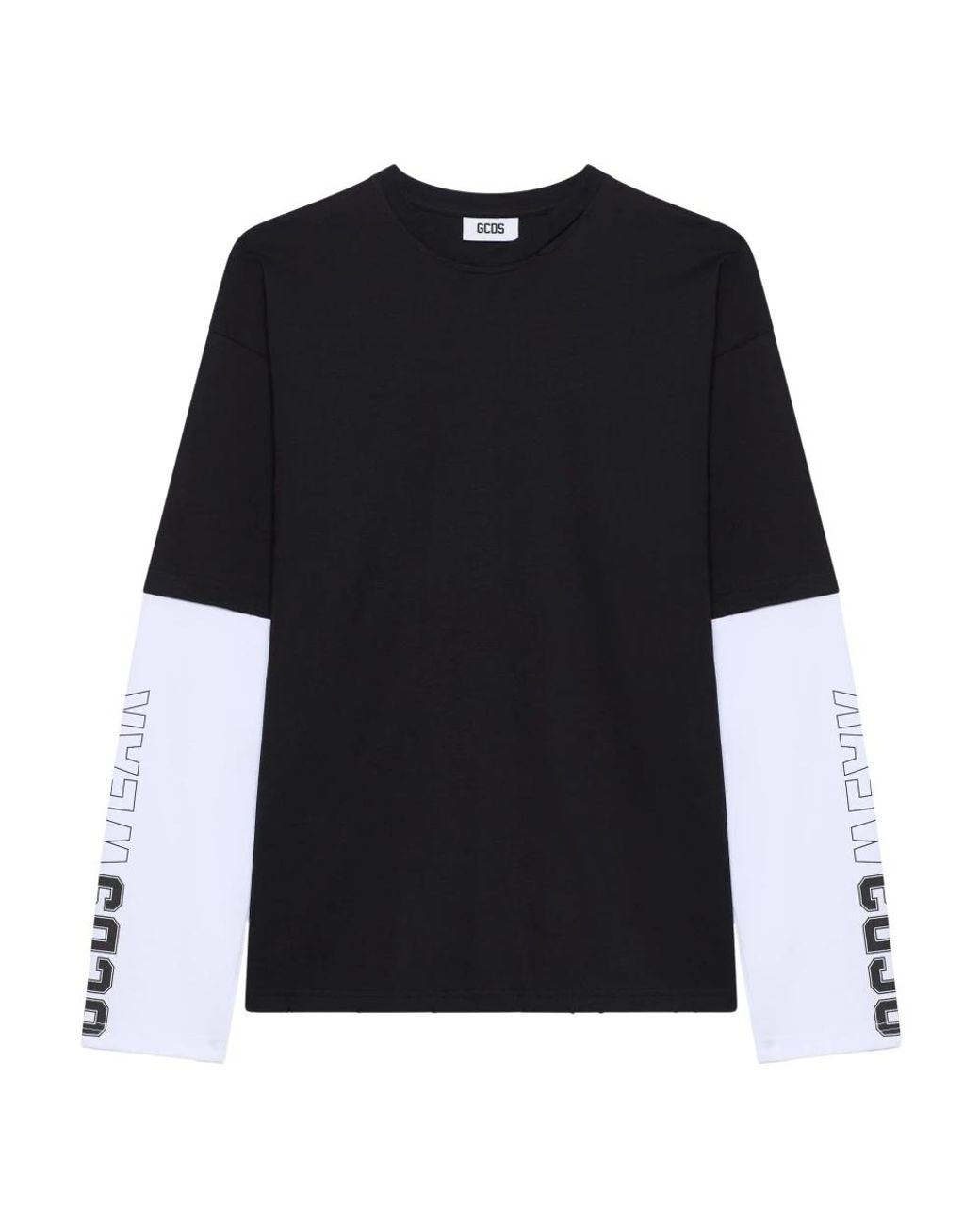 Gcds Black Long Sleeve T-Shirts for men