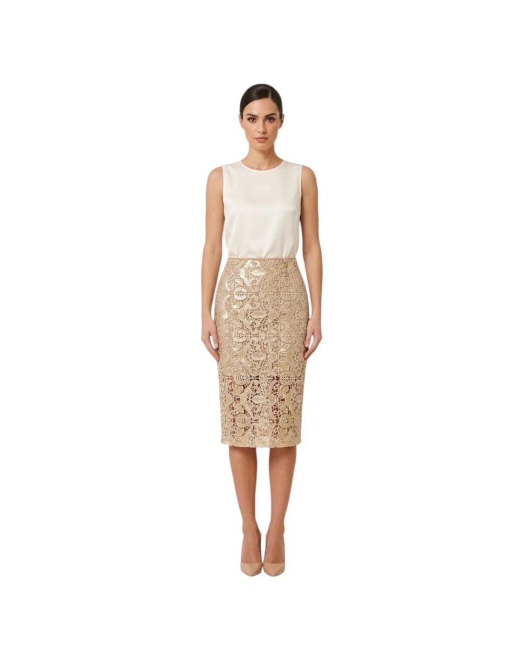 Fracomina Natural Pencil Skirts