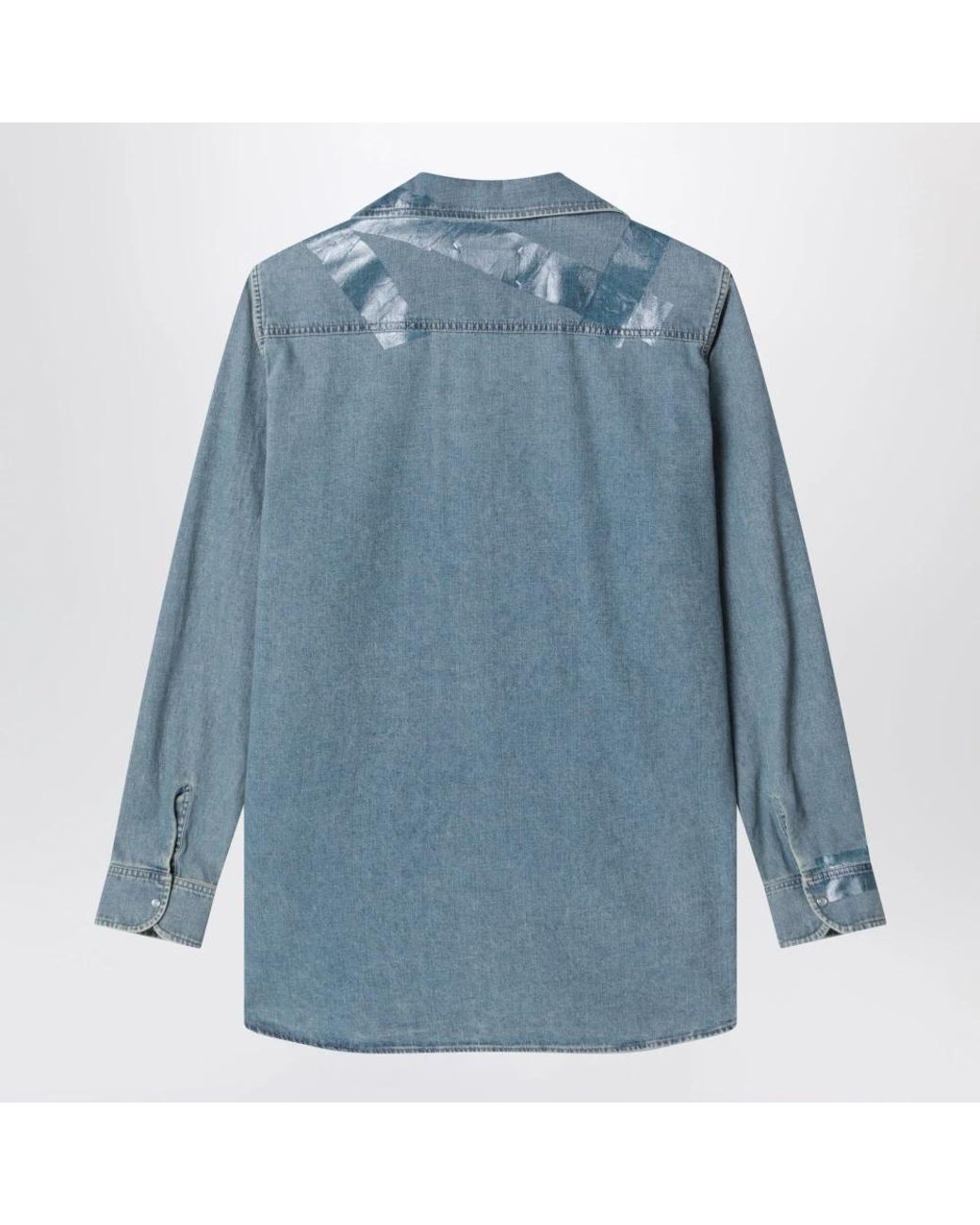Maison Margiela Blue Denim Shirts for men
