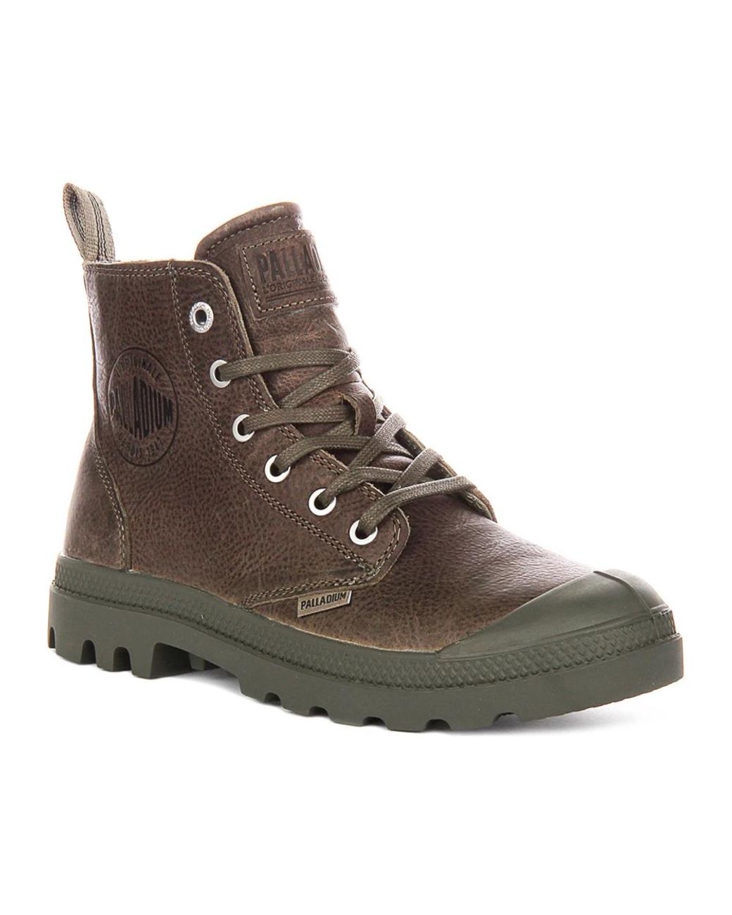 Palladium Brown Lace-Up Boots for men