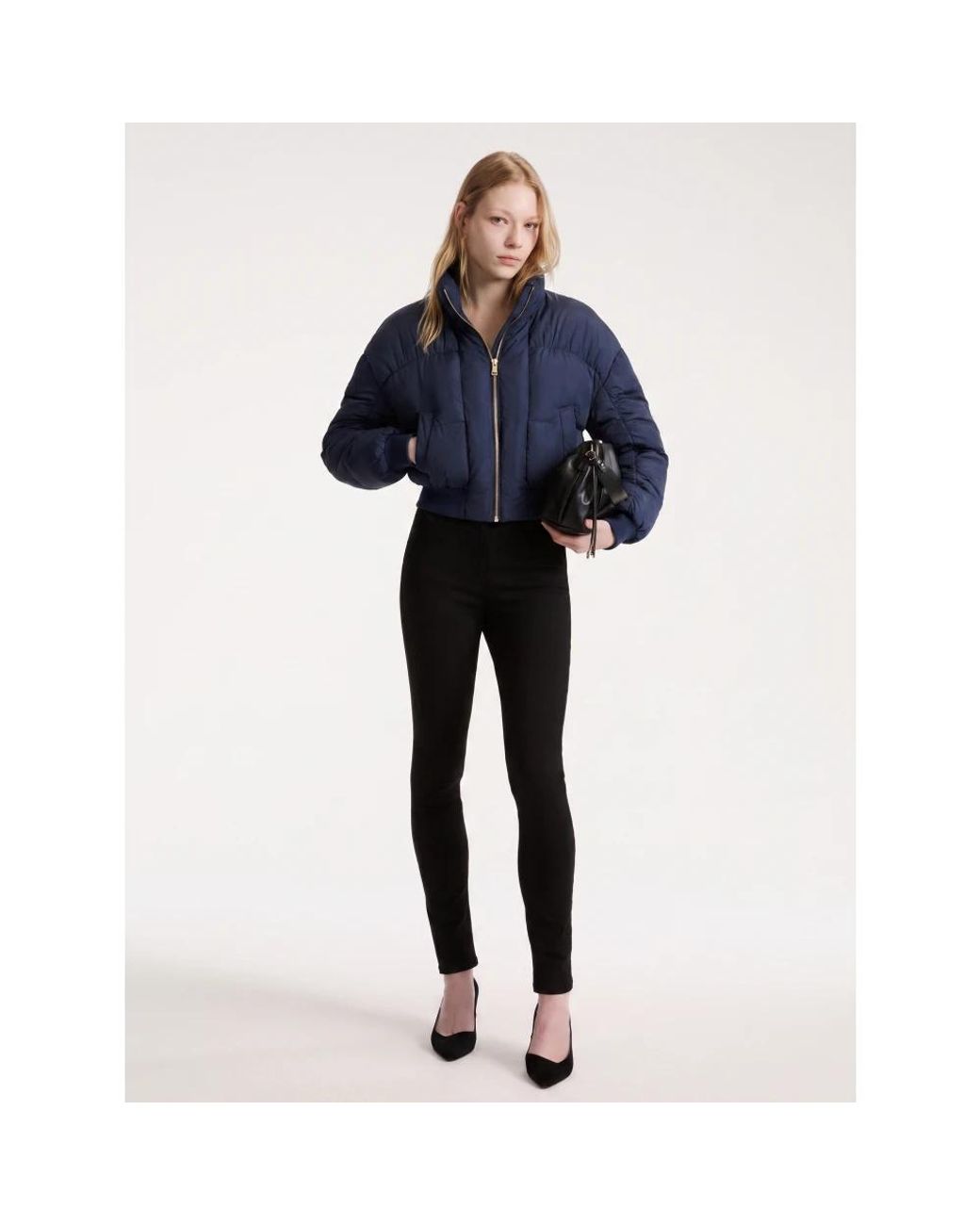 Elisabetta Franchi Blue Winter Jackets