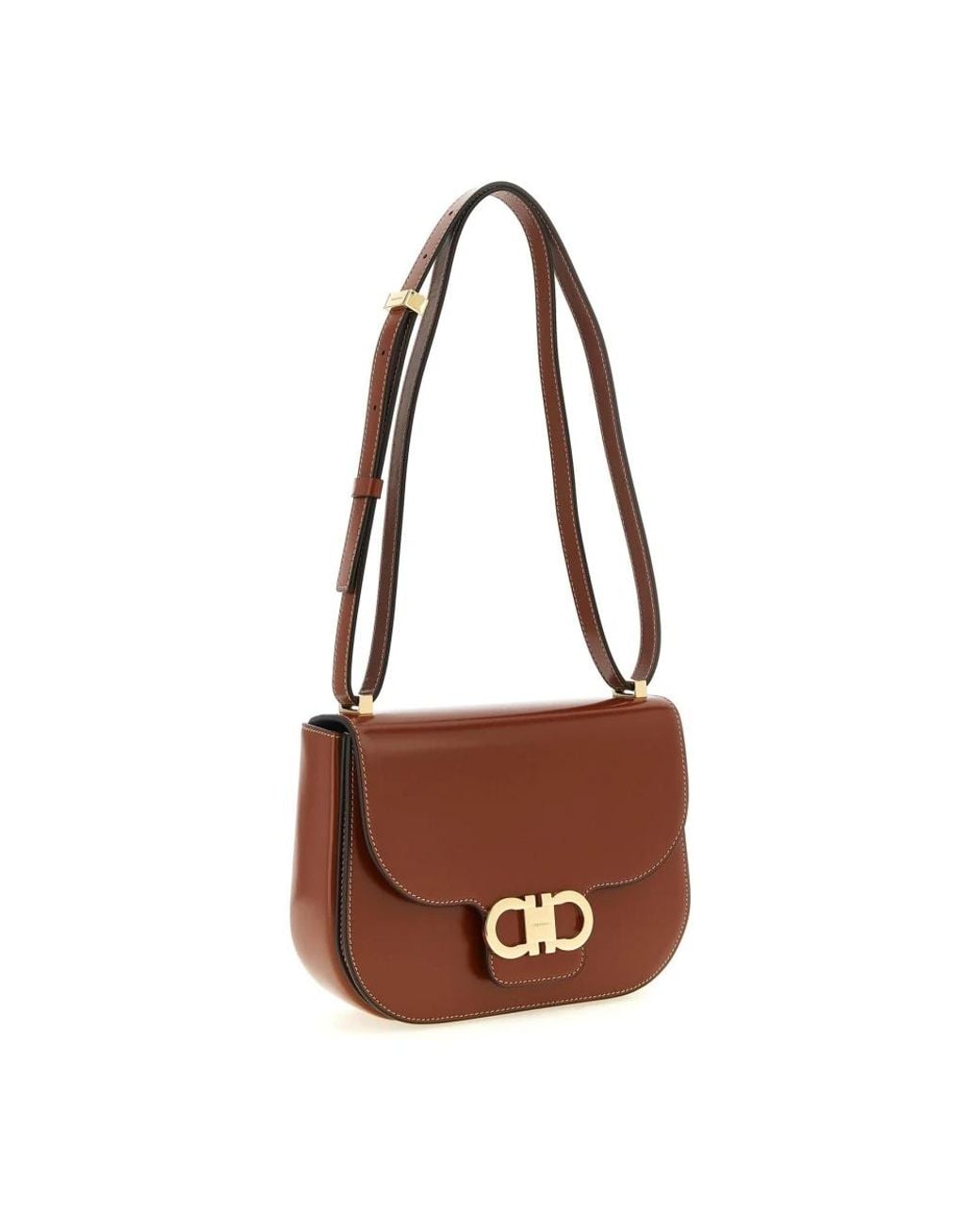 Ferragamo Brown Shoulder Bags