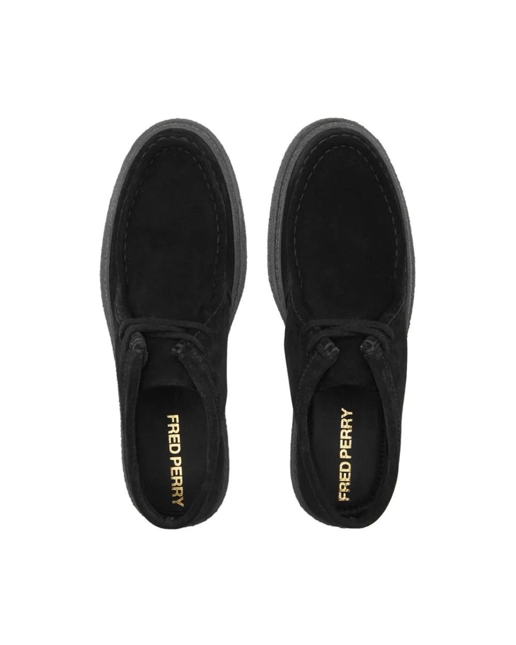 Fred Perry Black Lace-Up Boots for men