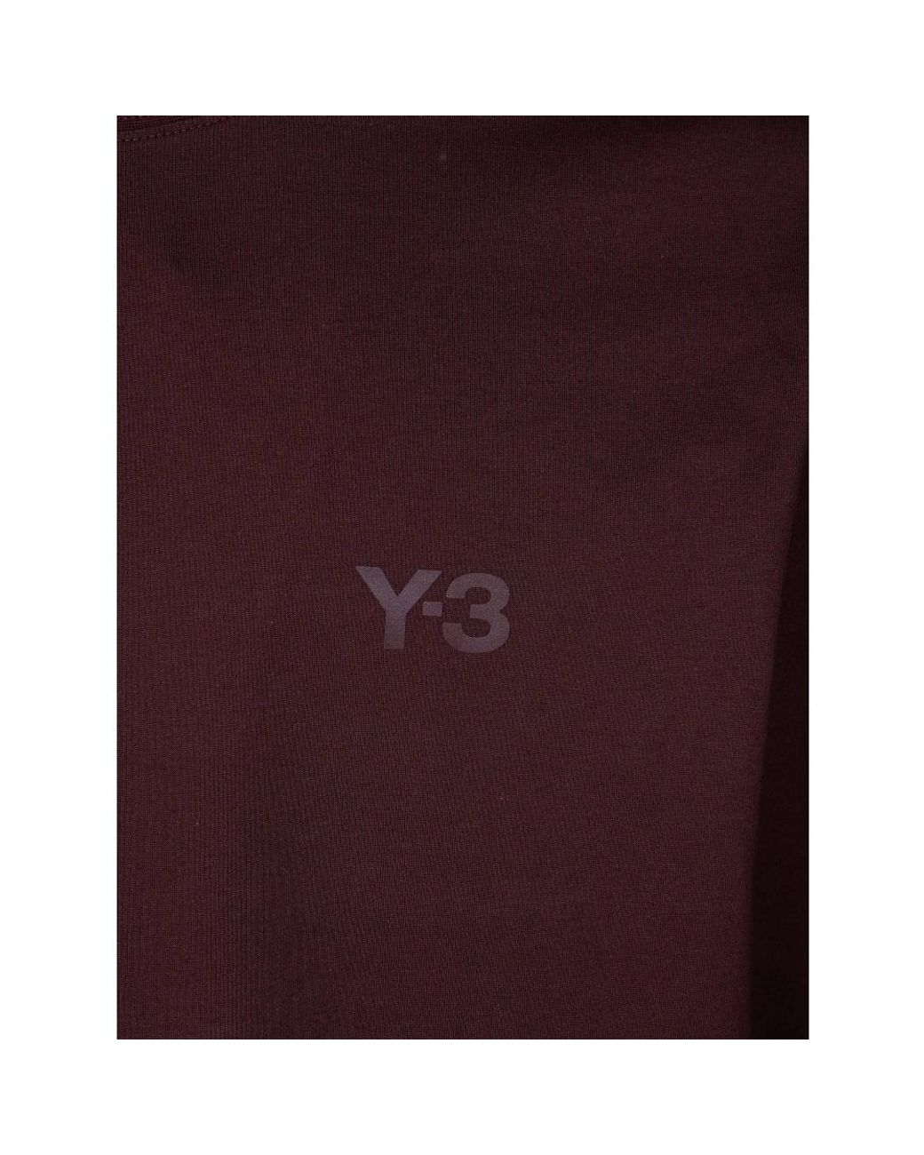 Y-3 Purple Long Sleeve T-Shirts for men