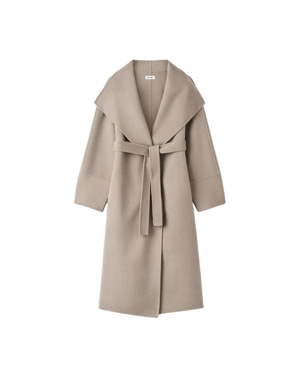 Soft Goat Natural Belted Coats