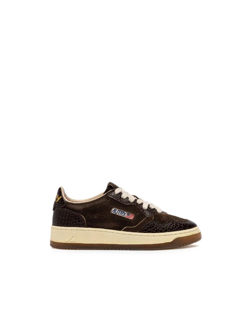 Autry Brown Medalist Low Sneakers