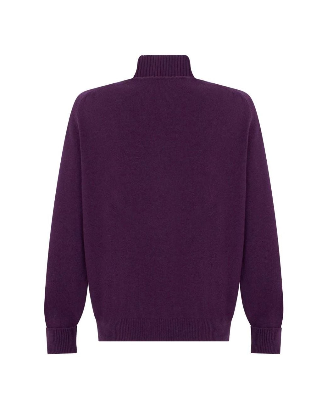 Fedeli Purple Cardigans for men