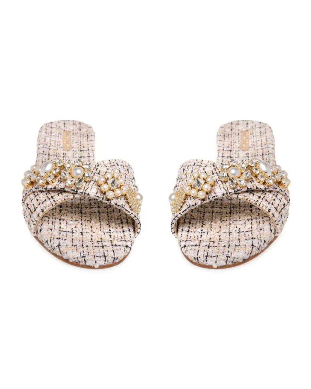 Emanuela Caruso White Heeled Mules