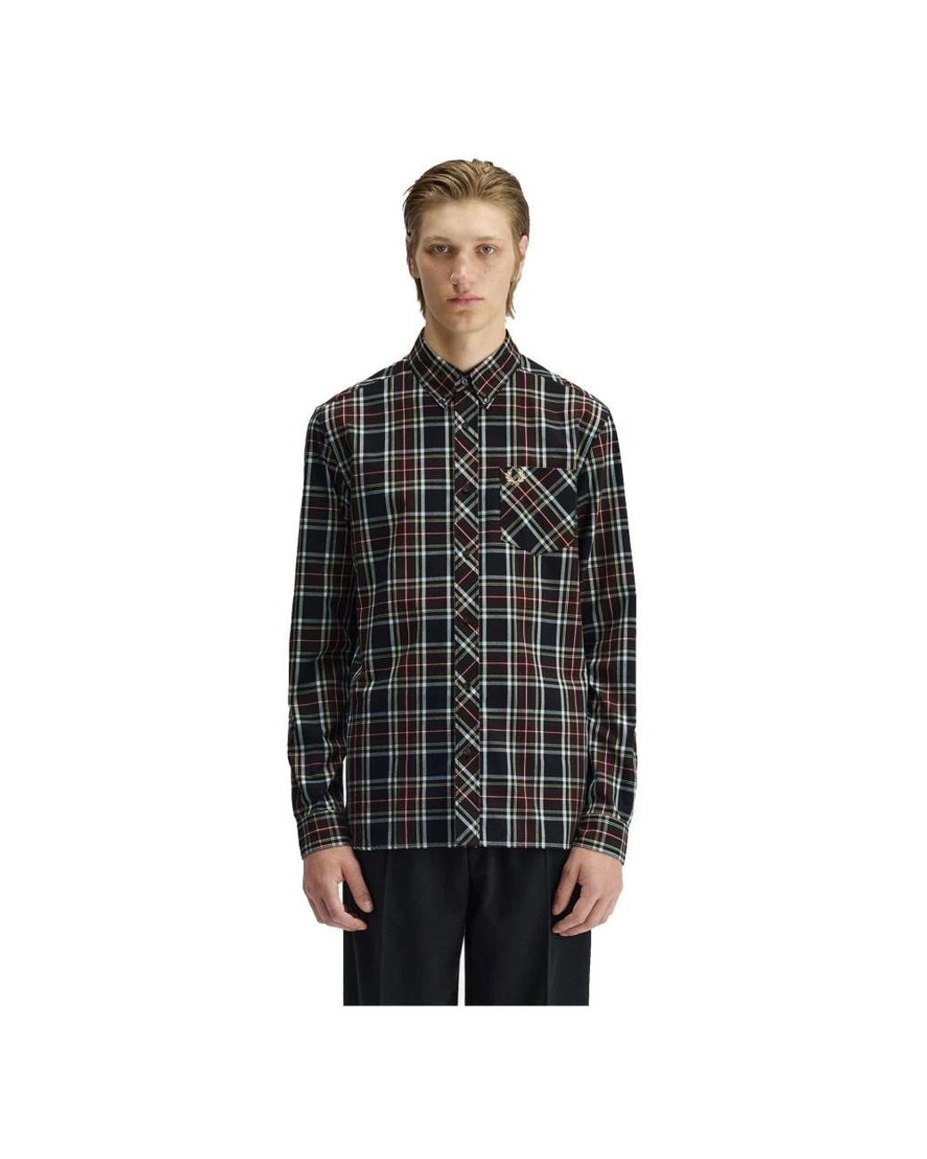Fred Perry Black Casual Shirts for men
