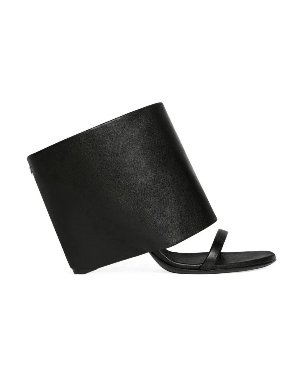 Courreges Black Heeled Mules
