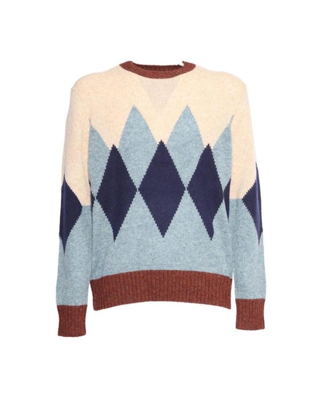 Ballantyne Blue Round-Neck Knitwear for men