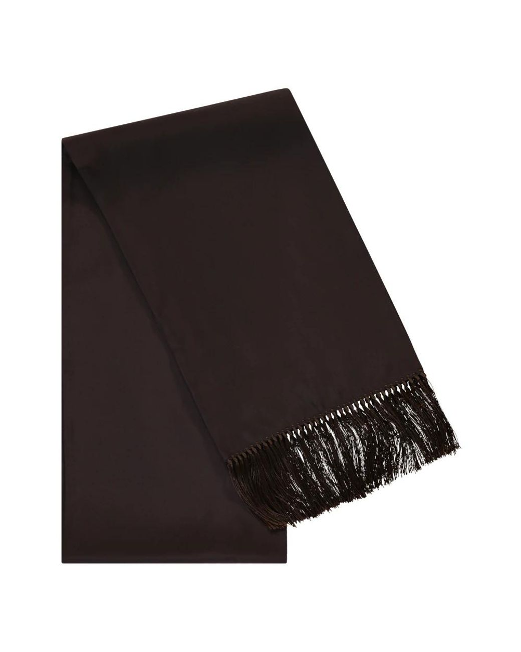 Zegna Black Silky Scarves for men
