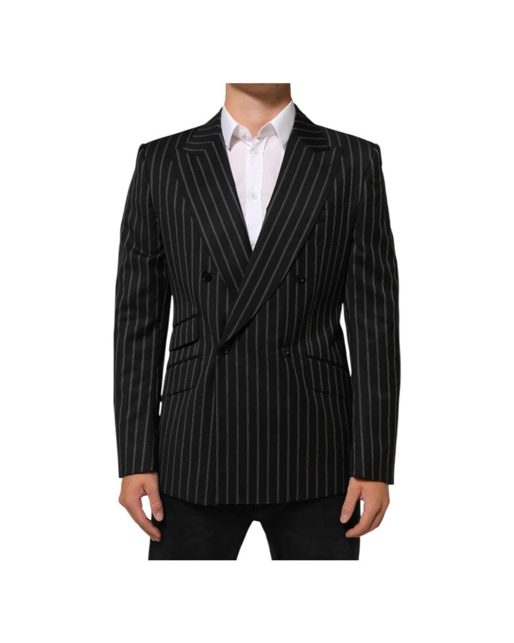 Dolce & Gabbana Jassen ,Zwart ,Wol Sicilia 1 Button Suit Blazer in het Black voor heren