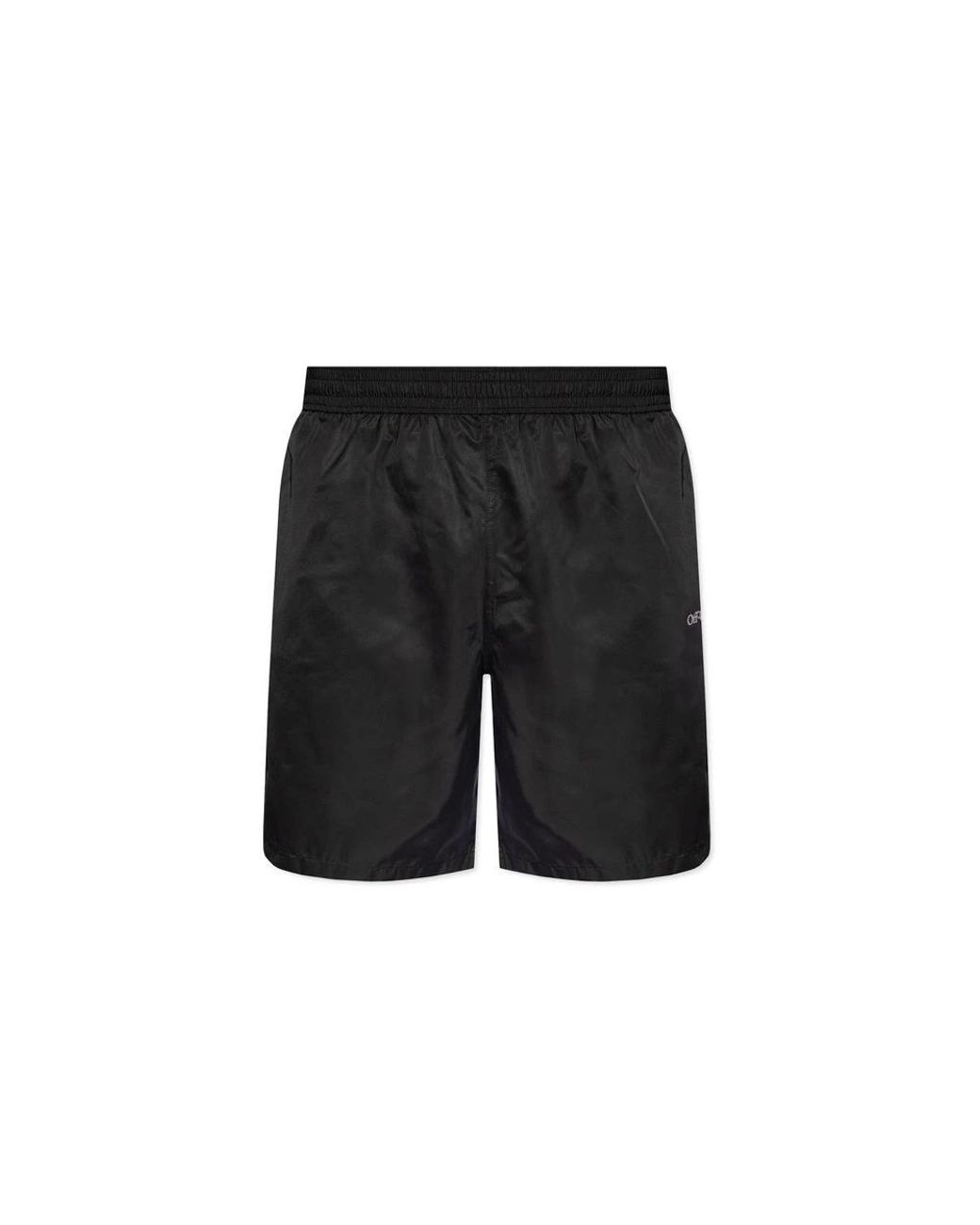 Off-White c/o Virgil Abloh Black Elasticated Waist Swim Shorts for men