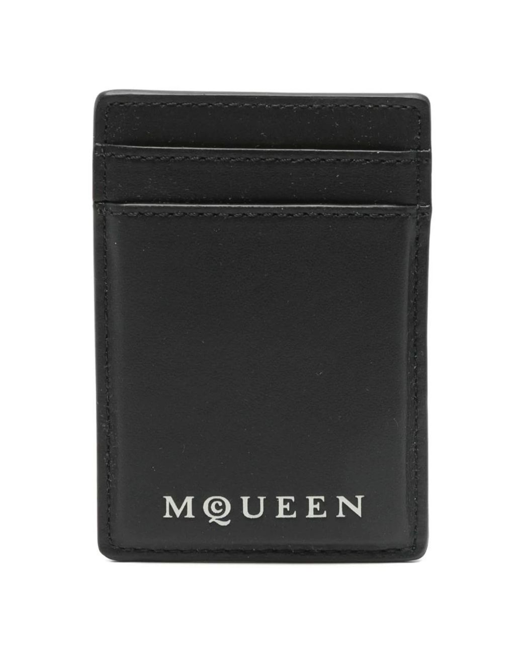 McQueen Accessoires ,Zwart ,Zwarte Magnet Portemonnees & Pasjeshouders in het Black voor heren