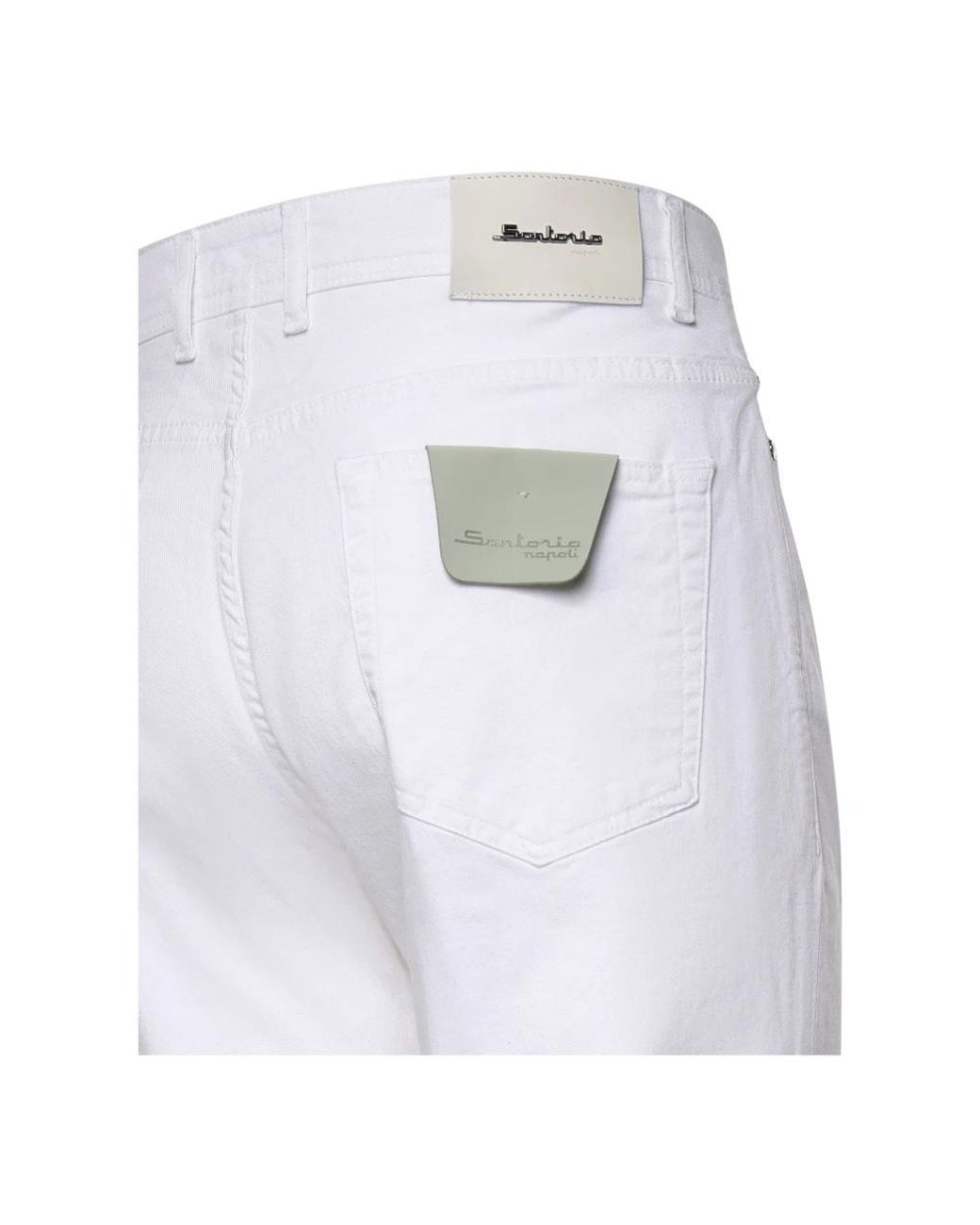 Sartorio Napoli White Slim-Fit Jeans for men