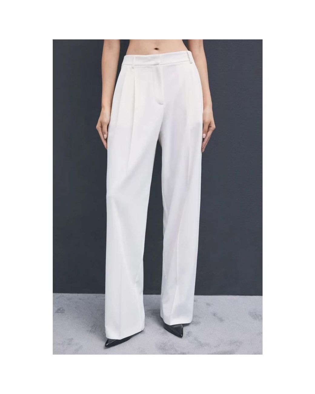 Patrizia Pepe White Wide Trousers