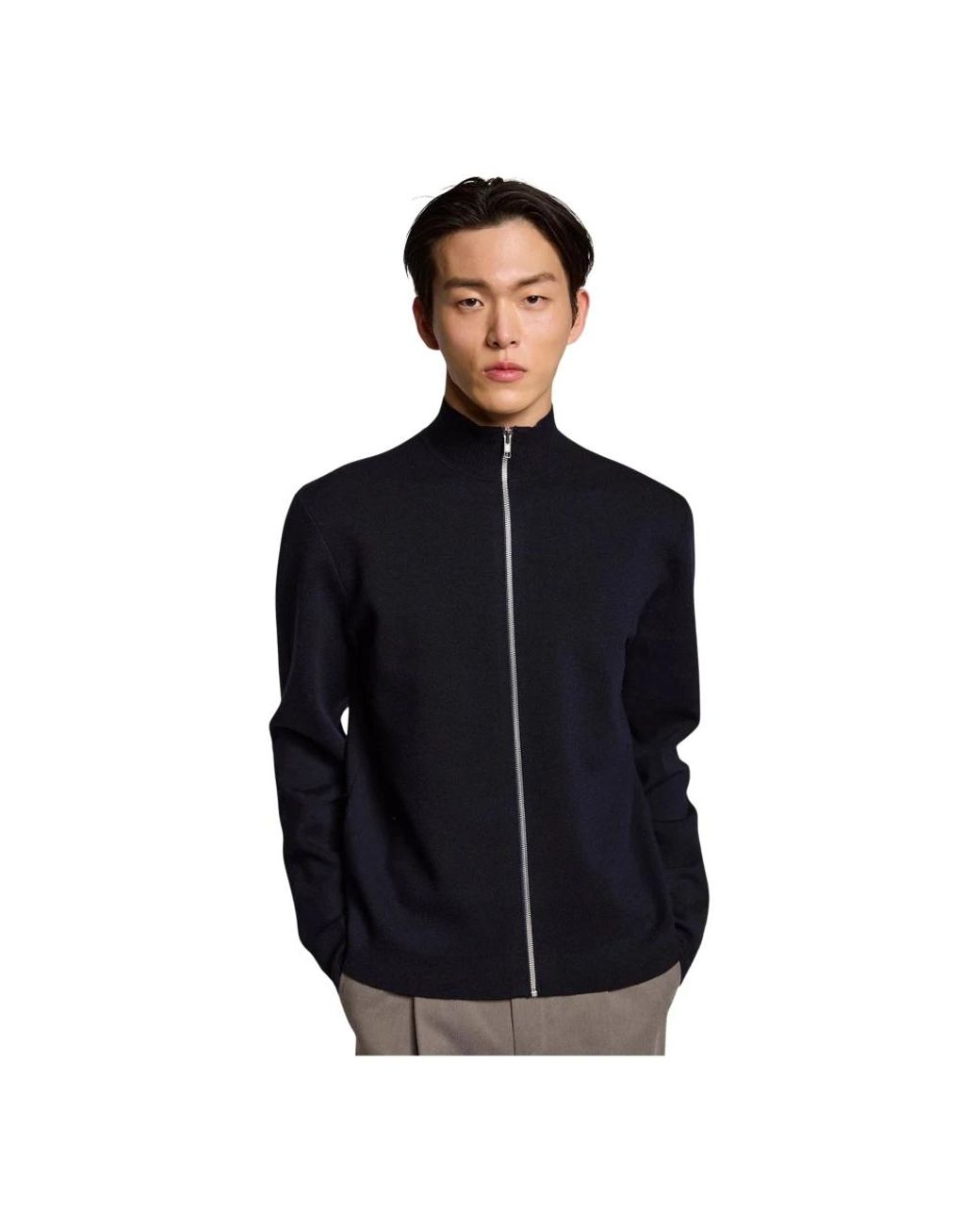 KIEFERMANN Black Zip-Throughs for men
