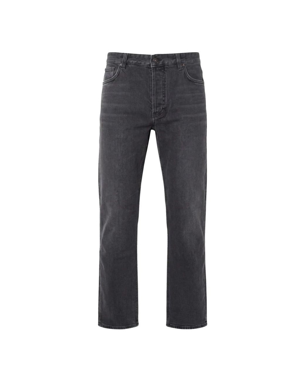 Emporio Armani Gray Straight Fit Jeans for men