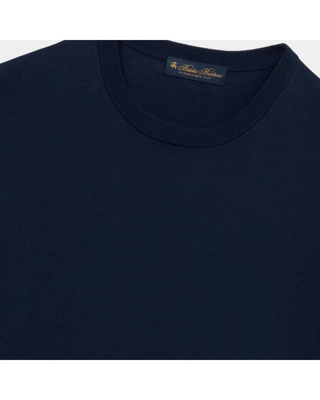 Brooks Brothers Blue Round-Neck Knitwear for men