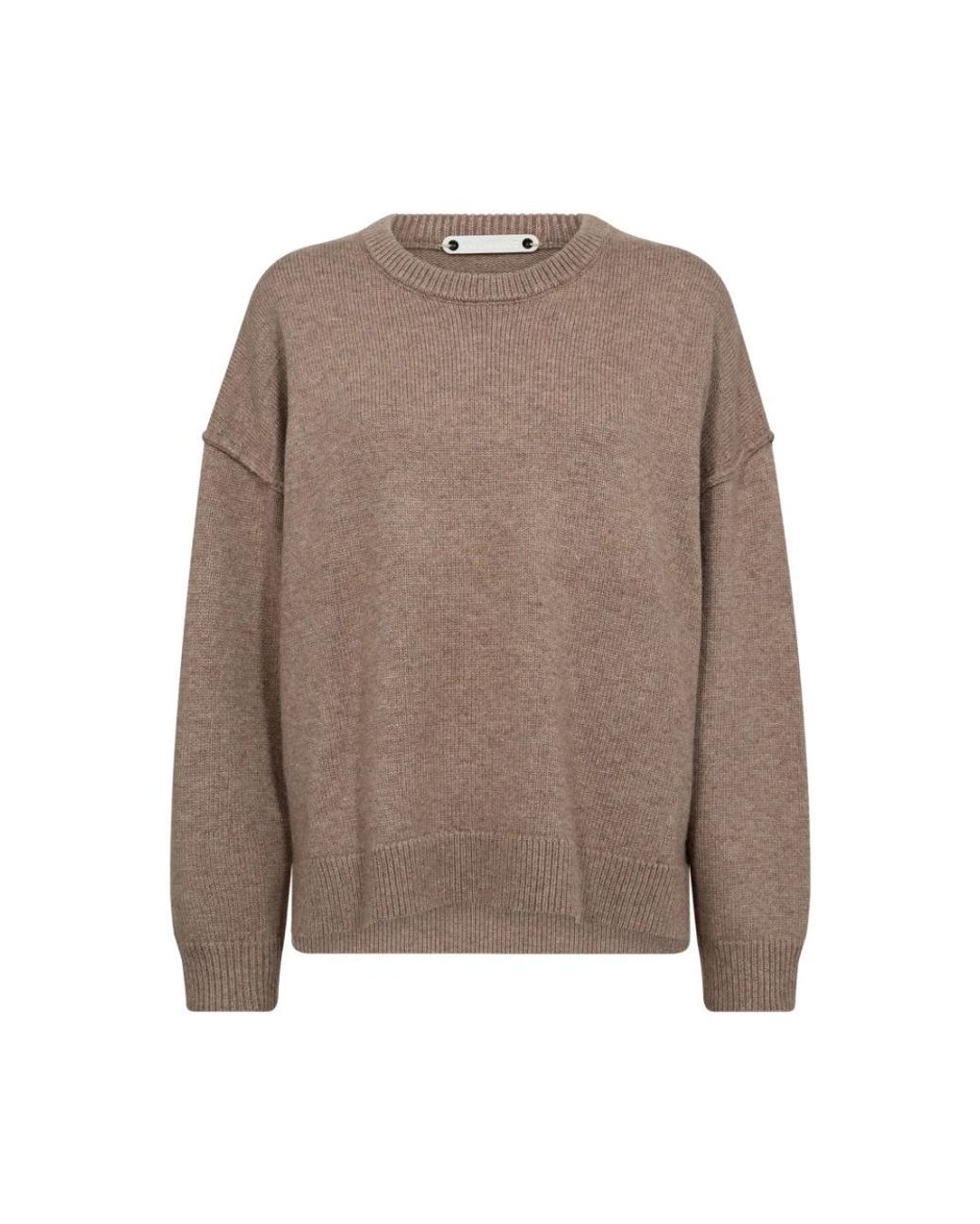 co'couture Oversized Wollen Trui in het Brown
