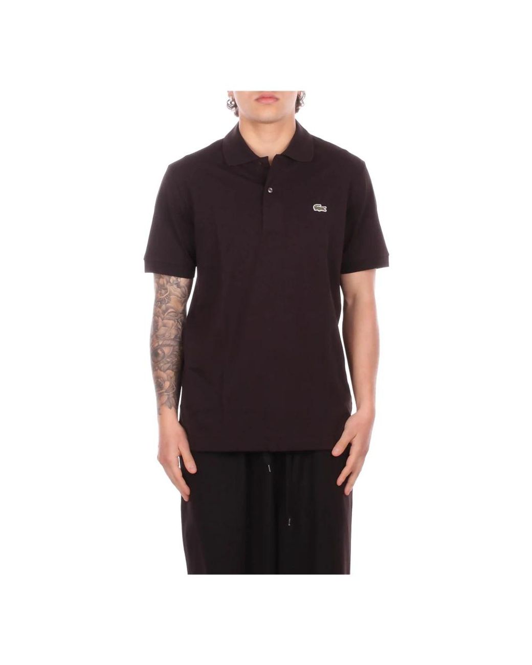 Lacoste Black Polo Shirts for men