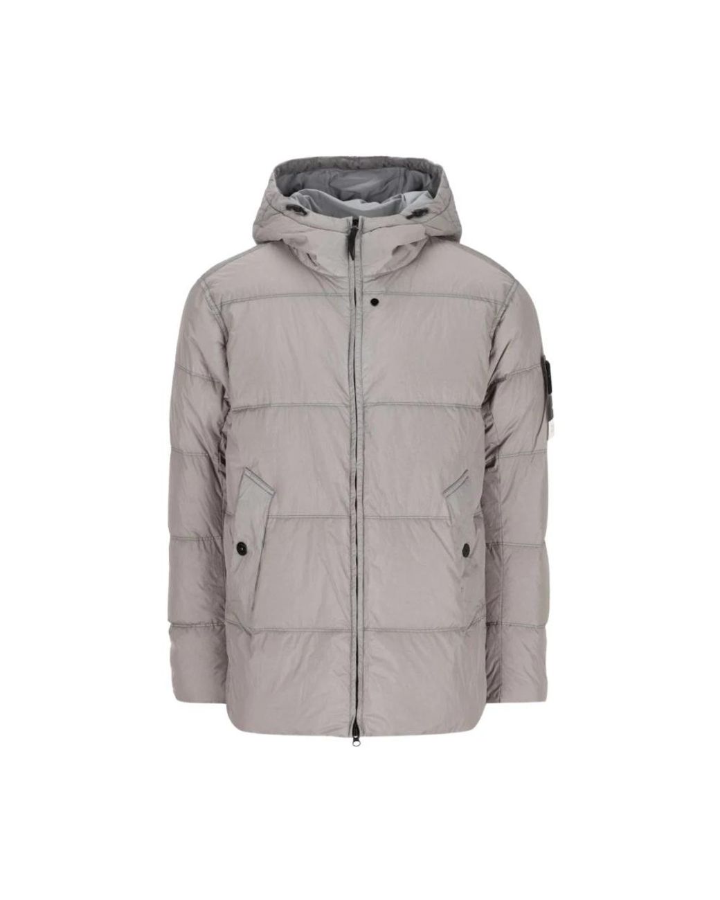 Stone Island Gray Winter Jackets for men