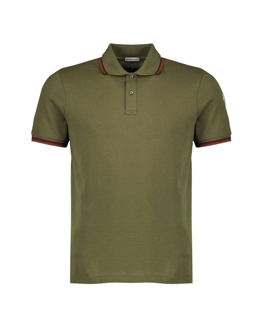 Moncler Green Polo Shirts for men