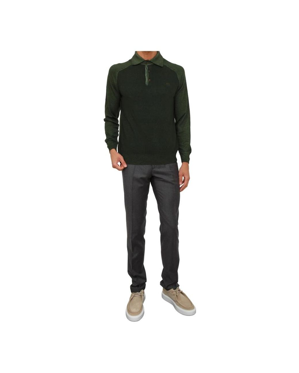 Etro Black Round-Neck Knitwear for men