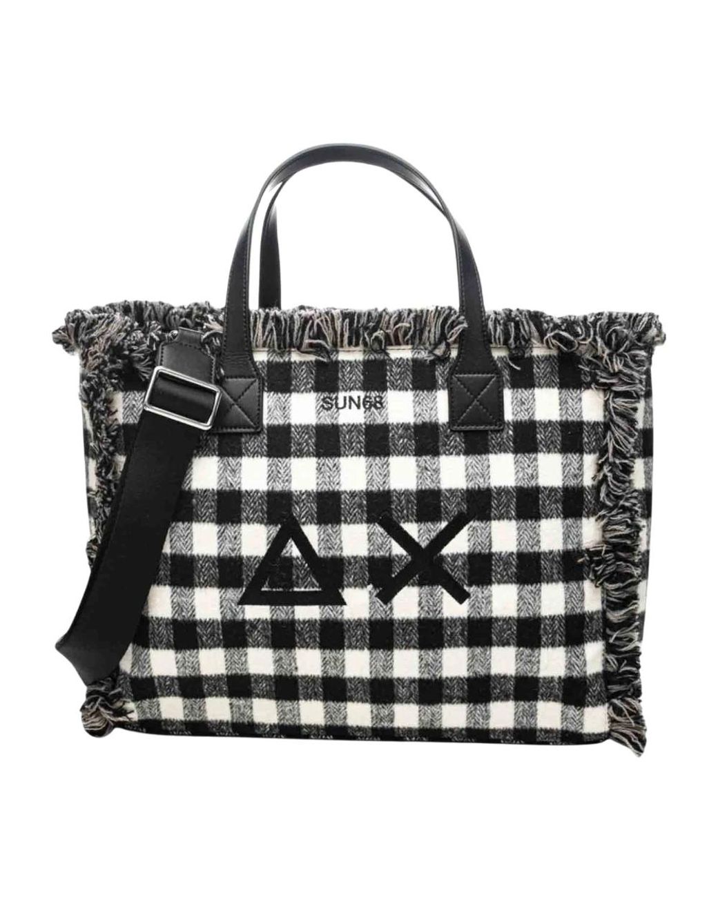 Sun 68 Black Shopping Bags