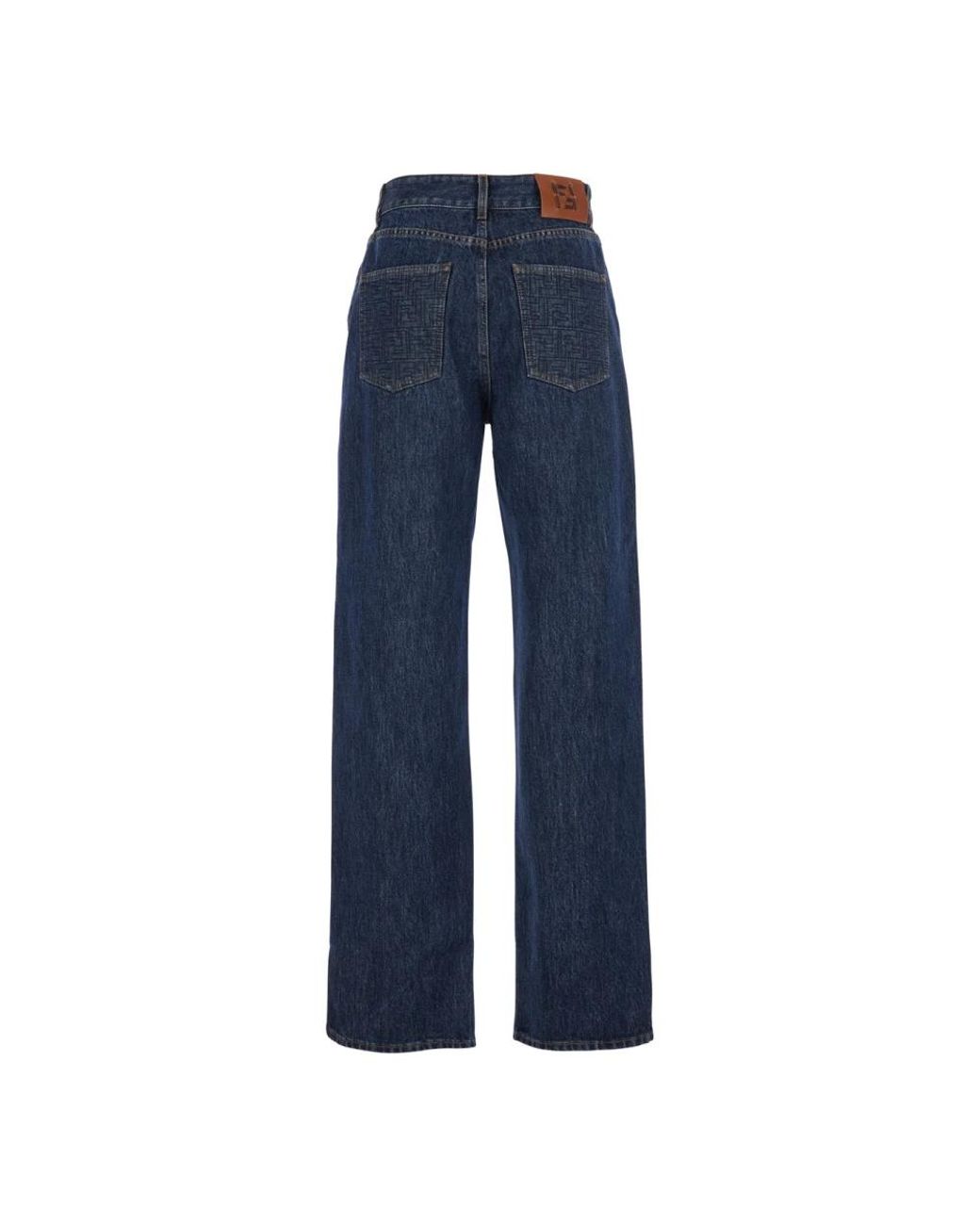 Fendi Blue Straight Jeans