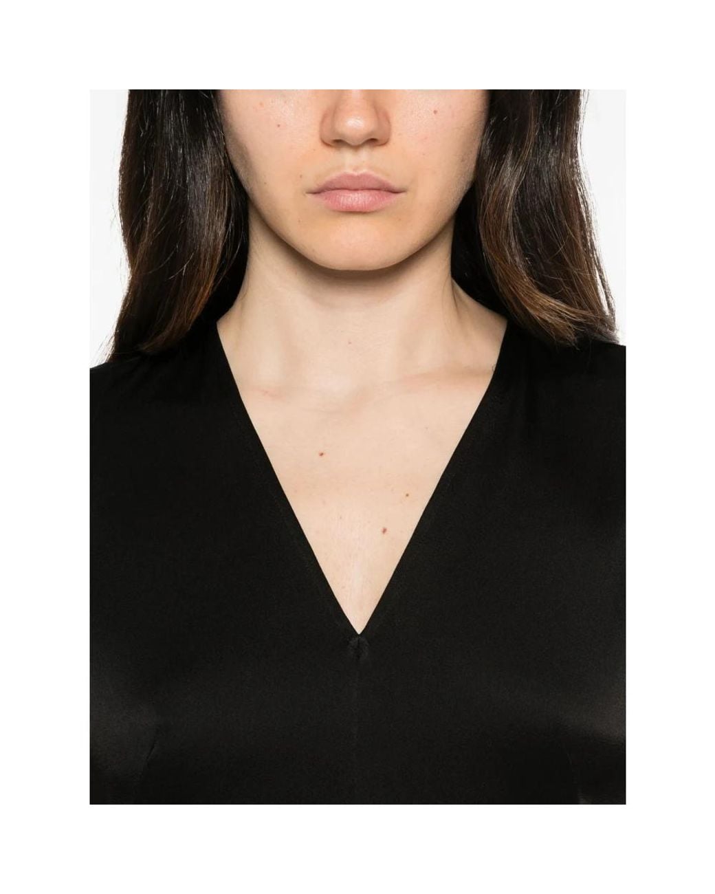 Midi Dresses Herno en coloris Black