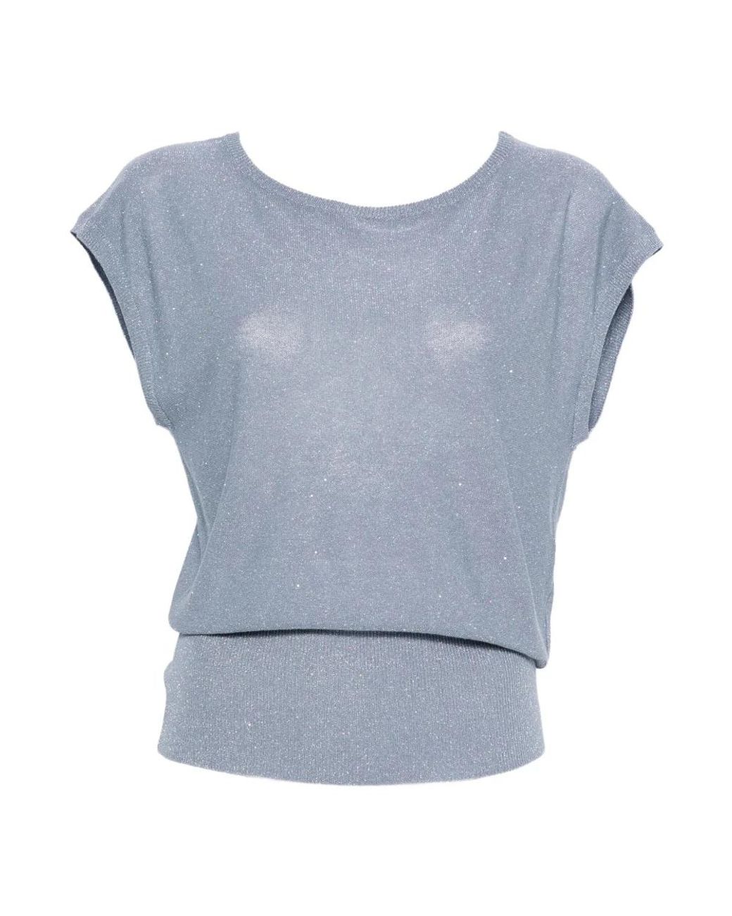 Herno Blue Round-Neck Knitwear